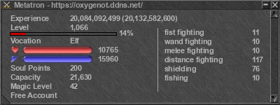 Signature for player Metatron