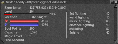 Signature for player Mister Teddy