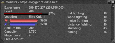 Signature for player Monster