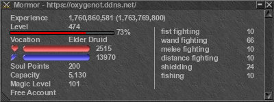 Signature for player Mormor