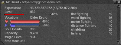 Signature for player Mr Druid