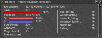 Signature for player Mr Helix