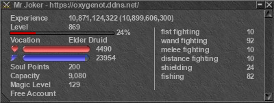 Signature for player Mr Joker