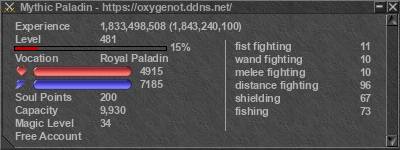 Signature for player Mythic Paladin