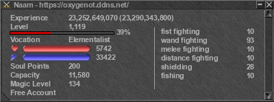 Signature for player Naam