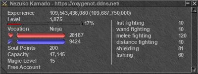 Signature for player Nezuko Kamado