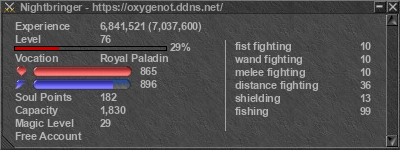 Signature for player Nightbringer
