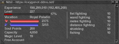 Signature for player Nihil