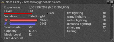 Signature for player Nota Crazy