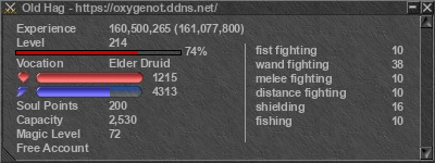 Signature for player Old Hag