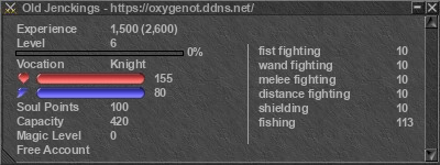 Signature for player Old Jenckings