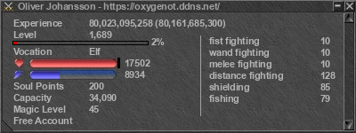 Signature for player Oliver Johansson