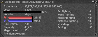 Signature for player Ooga Booga