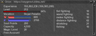 Signature for player Orion