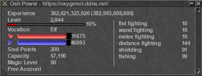 Signature for player Osh Power