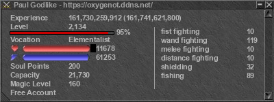 Signature for player Paul Godlike