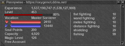 Signature for player Pennywise