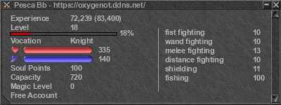 Signature for player Pesca Bb