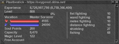 Signature for player Plastbestick