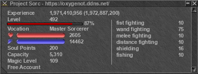 Signature for player Project Sorc