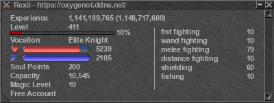 Signature for player Rexii