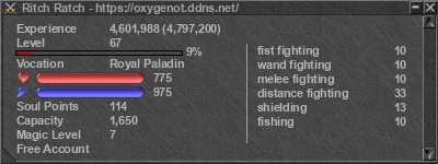 Signature for player Ritch Ratch