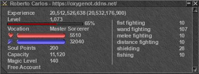 Signature for player Roberto Carlos