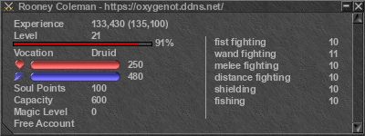 Signature for player Rooney Coleman