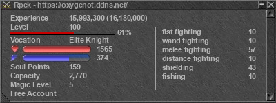 Signature for player Rpek