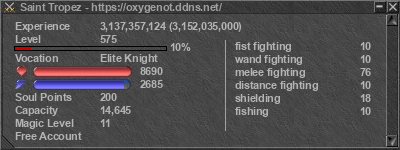 Signature for player Saint Tropez