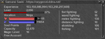 Signature for player Samurai Saski