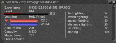 Signature for player Sax Man