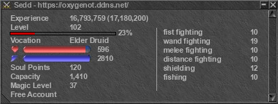 Signature for player Sedd