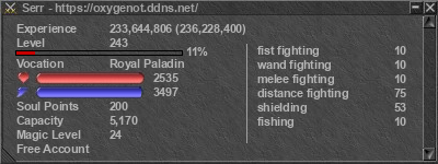 Signature for player Serr