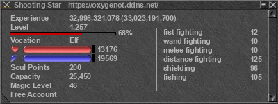 Signature for player Shooting Star