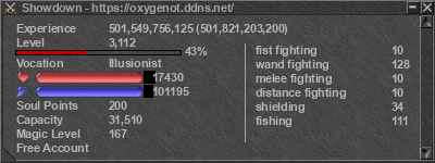 Signature for player Showdown