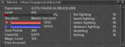 Signature for player Silence