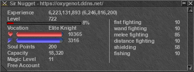 Signature for player Sir Nugget