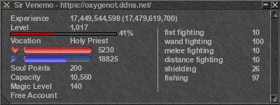 Signature for player Sir Venemo