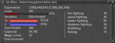 Signature for player Sir Wea