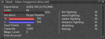 Signature for player Skadi