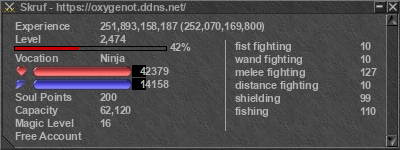 Signature for player Skruf