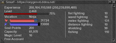 Signature for player Smurf