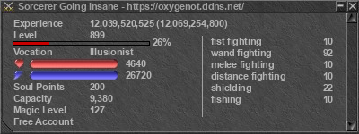 Signature for player Sorcerer Going Insane