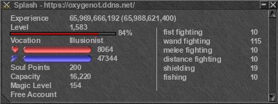 Signature for player Splash