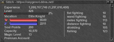 Signature for player Stitch