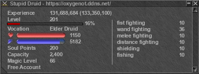 Signature for player Stupid Druid