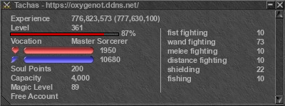 Signature for player Tachas