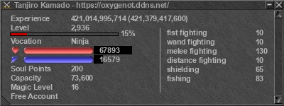 Signature for player Tanjiro Kamado