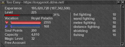 Signature for player Too Easy